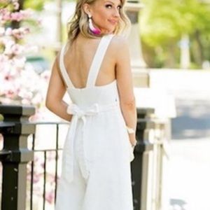 Chino by Anthropology white pantsuit Size 10